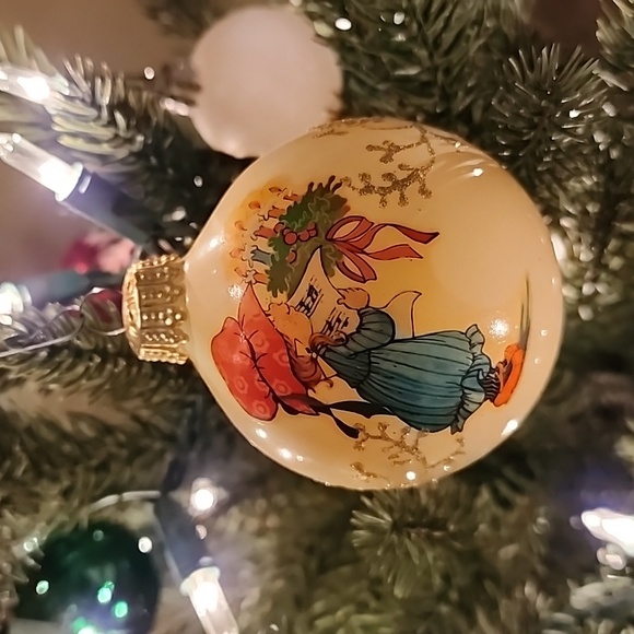 Vintage Glass West German Ornaments, Set of 2 - Picture 3 of 6